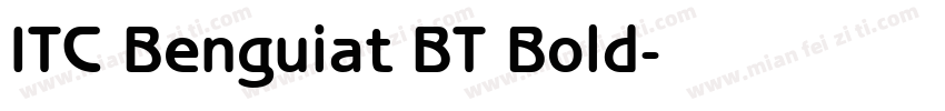 ITC Benguiat BT Bold字体转换